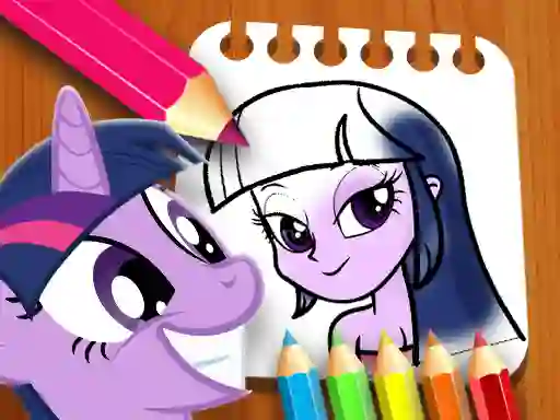 Equestria Girls Coloring Book – kostenloses Online-Spiel