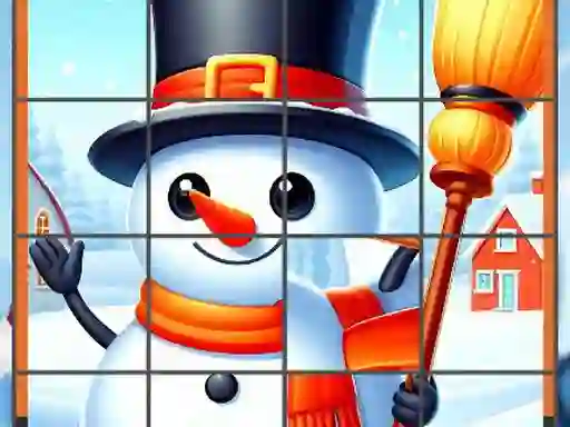 Happy Snowman Puzzle – kostenloses Online-Spiel