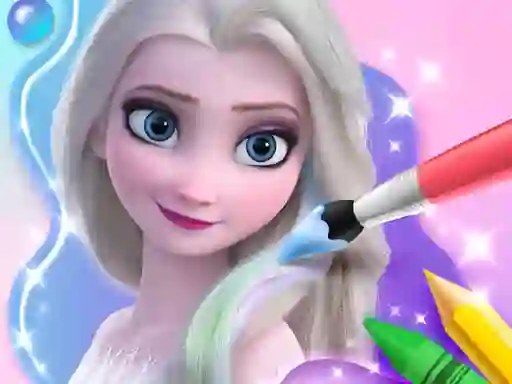 Coloring Book For Elsa – kostenloses Online-Spiel
