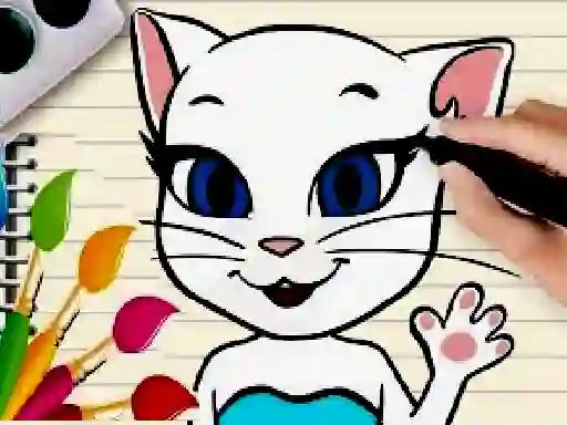 Talking Angela Coloring Book – kostenloses Online-Spiel