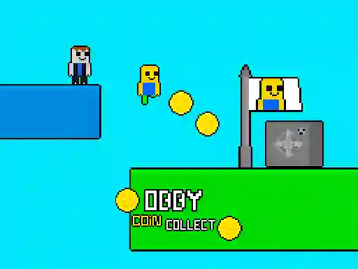 Obby vs Bacon Rainbow Parkour – kostenloses Online-Spiel