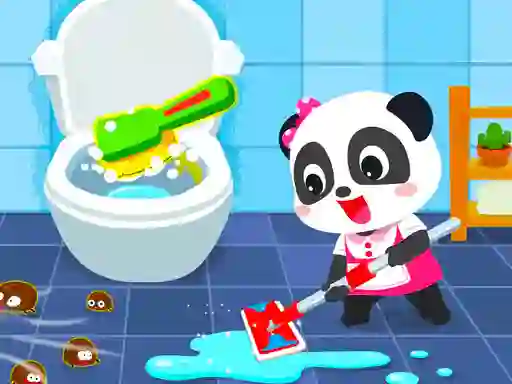 Baby Panda House Cleaning – kostenloses Online-Spiel