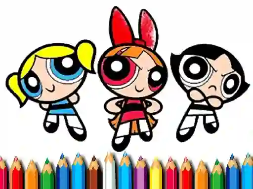 PowerPuff Girls Coloring Book – kostenloses Online-Spiel