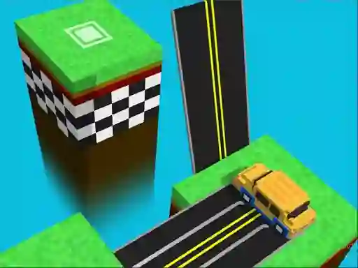 Blocky Taxy ZigZag – kostenloses Online-Spiel