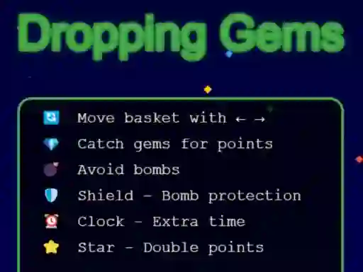 Dropping Gems – kostenloses Online-Spiel