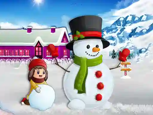 Kids and Snowman Dress Up – kostenloses Online-Spiel