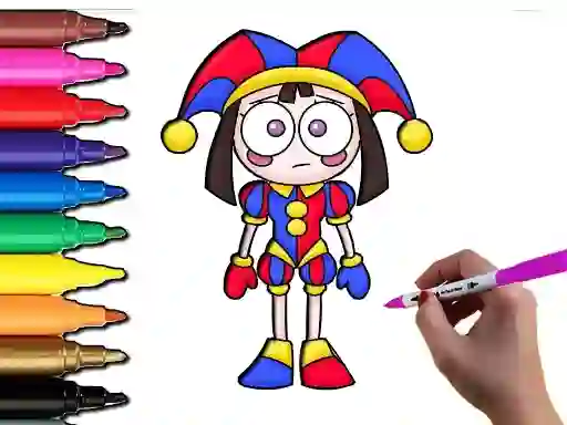 Pomni Coloring Time – kostenloses Online-Spiel