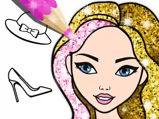 Fashion Coloring Book Glitter – kostenloses Online-Spiel