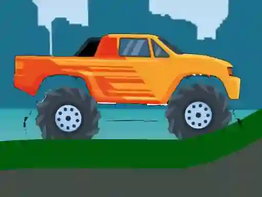 Monster Truck Hill Driving 2D – kostenloses Online-Spiel