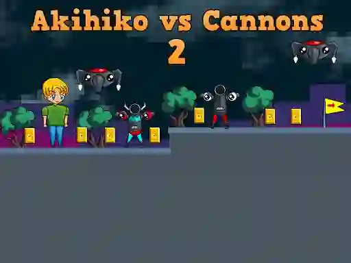 Akihiko vs Cannons 2 – kostenloses Online-Spiel