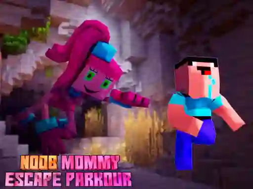 Noob Mommy Escape Parkour – kostenloses Online-Spiel