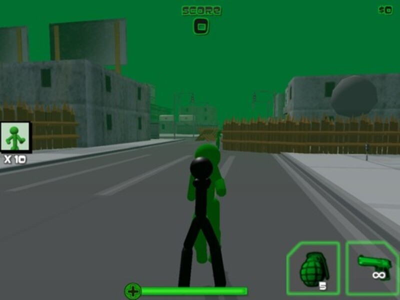 Spiel Stickman Zombie Shooting 3D Online