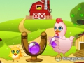Spiel Bubbles und Hühner  Online