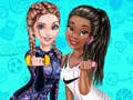Spiel Elsa und Tiana Workout Freunde  Online