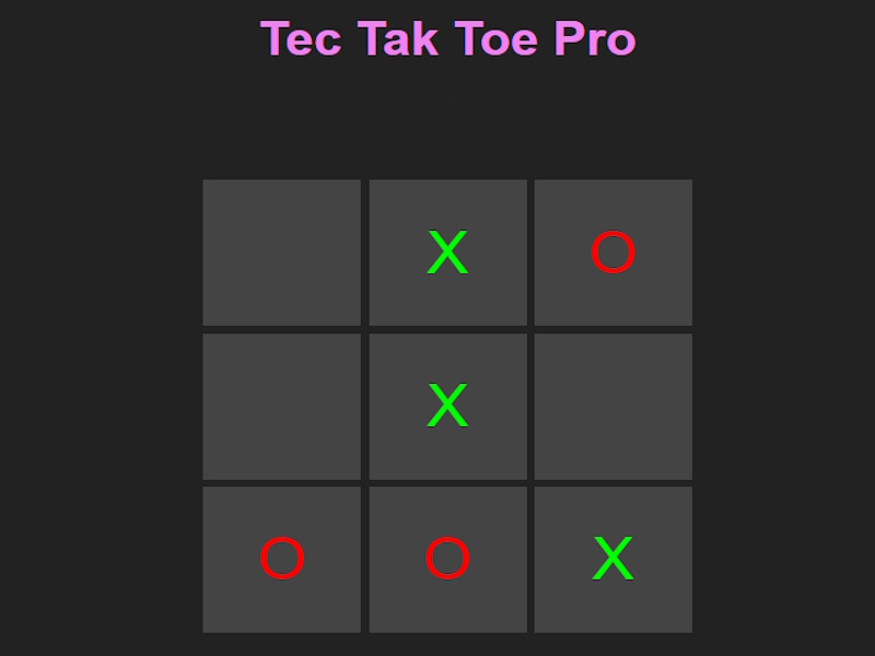 Spiel TEC TAK Toe Pro Online