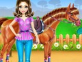 Spiel Pferdepflege und Reiten  Online