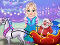 Spiel Kleiner Elsa sauberer Weihnachtswagen  Online