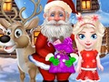 Spiel Retten Sie verletzte Sankt und Weihnachtselche  Online