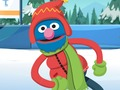Spiel 123 Sesamstraße: Grovers Winterspiele  Online