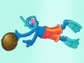 Spiel 123 Sesamstraße: Unterwasserbecken oder Schwimmer  Online