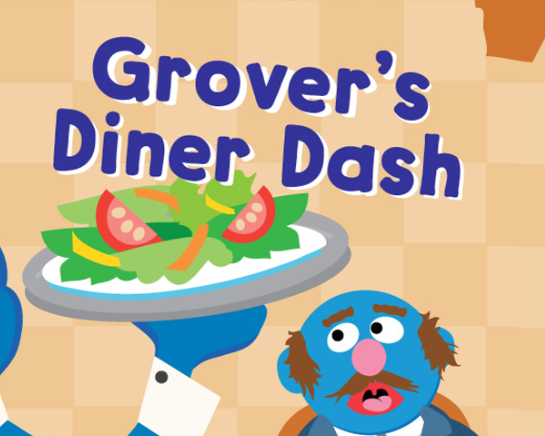 Spiel 123 Sesamstraße: Grovers Diner Dash  Online