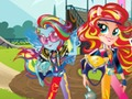 Spiel Mädchen aus Equestria. Freundschaftsspiele: Motocross  Online