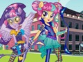 Spiel Mädchen aus Equestria. Freundschaftsspiele: Bogenschießen  Online