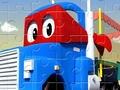 Spiel Auto City Trucks Puzzle  Online