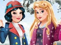Spiel Aurora und Schneewittchen Wintermode  Online