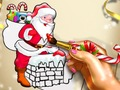 Spiel Ausmalbilder Weihnachtsmann  Online