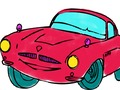 Spiel Malbuch mit Rennwagen  Online