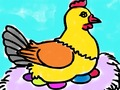 Spiel Huhn Malbuch  Online