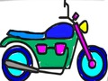 Spiel Zurück zu Schule: Motorrad-Färbung  Online