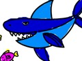 Spiel Zurück zu Schule: Haifisch-Malbuch  Online