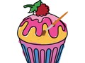 Spiel Leckere Cupcake-Färbung  Online