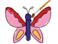 Spiel Hübscher Schmetterling Coloring  Online