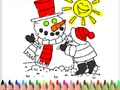 Spiel Zurück zu Schule: Winterzeit-Färbung  Online