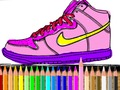 Spiel Zurück in die Schule: Schuhfärbung  Online