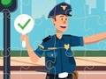 Spiel Super Polizei Puzzle  Online