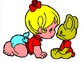 Spiel Zurück zur Schule: Baby Girl Coloring  Online