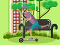 Spiel Elektroroller fährt Puzzle  Online
