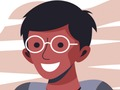 Spiel Jungen mit Brille Puzzle  Online