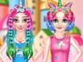 Spiel Prinzessinnen Regenbogen Einhorn Friseursalon  Online