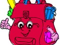 Spiel Zurück in die Schule: Schultasche Malbuch  Online