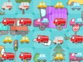 Spiel Kleine süße Fahrzeuge Match 3  Online