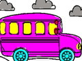 Spiel Schulbus Malbuch  Online