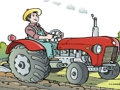 Spiel Cartoon Traktor Puzzle  Online