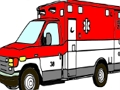 Spiel Malvorlagen für Krankenwagen  Online