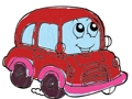 Spiel Alte und neue Autos färben  Online