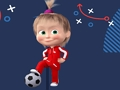Spiel Mascha und der Bär Fußball  Online